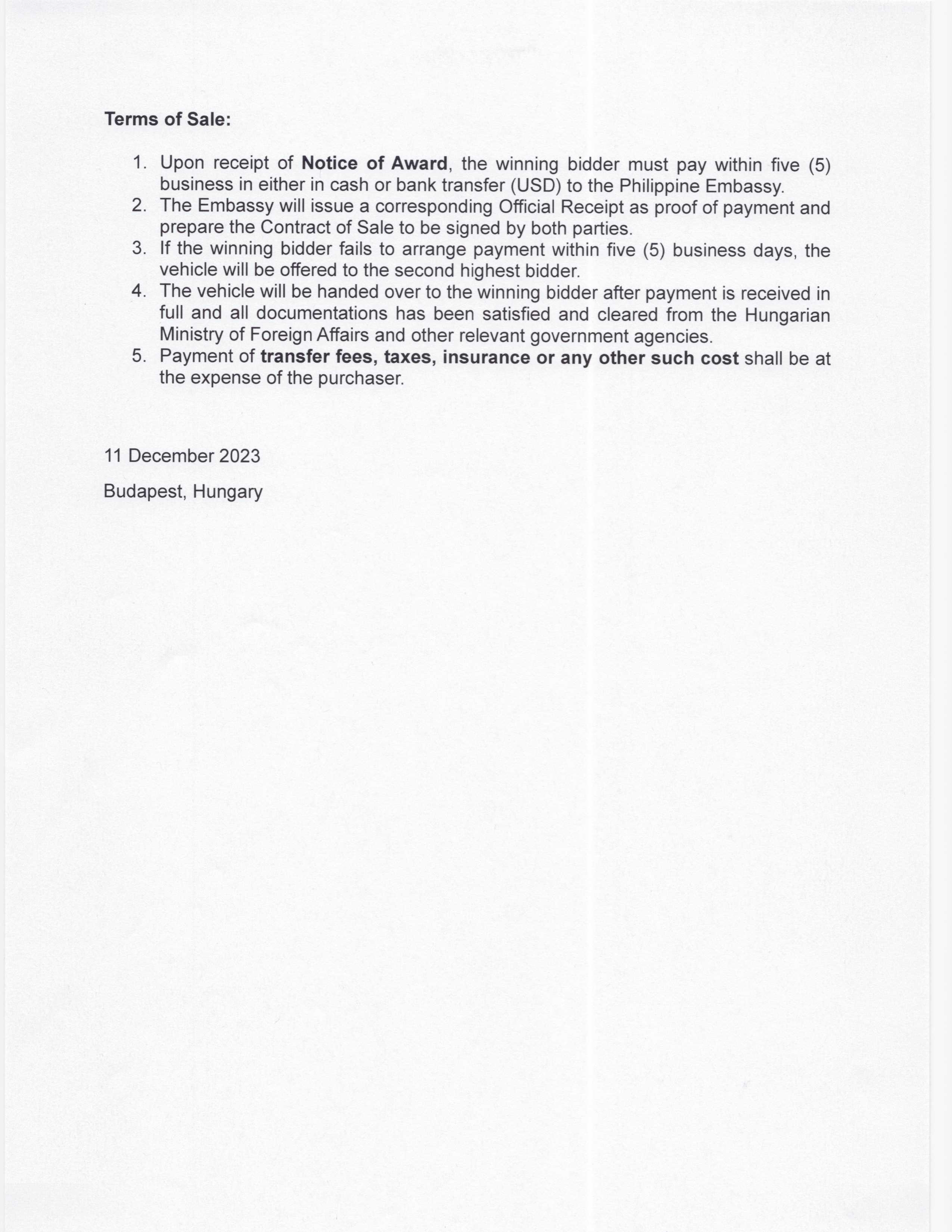 INVITATION TO BID Page 2