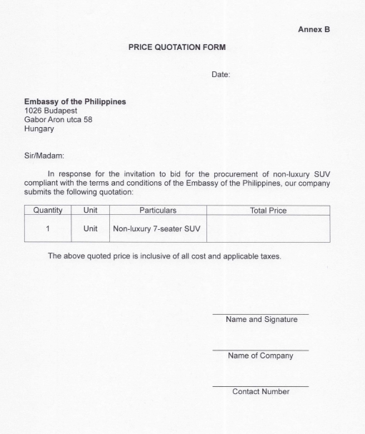 BID Form