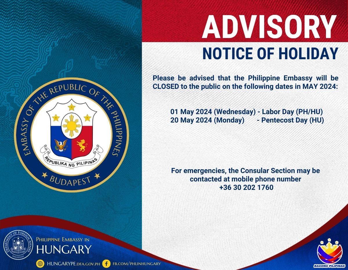 Notice of Holiday May 2024