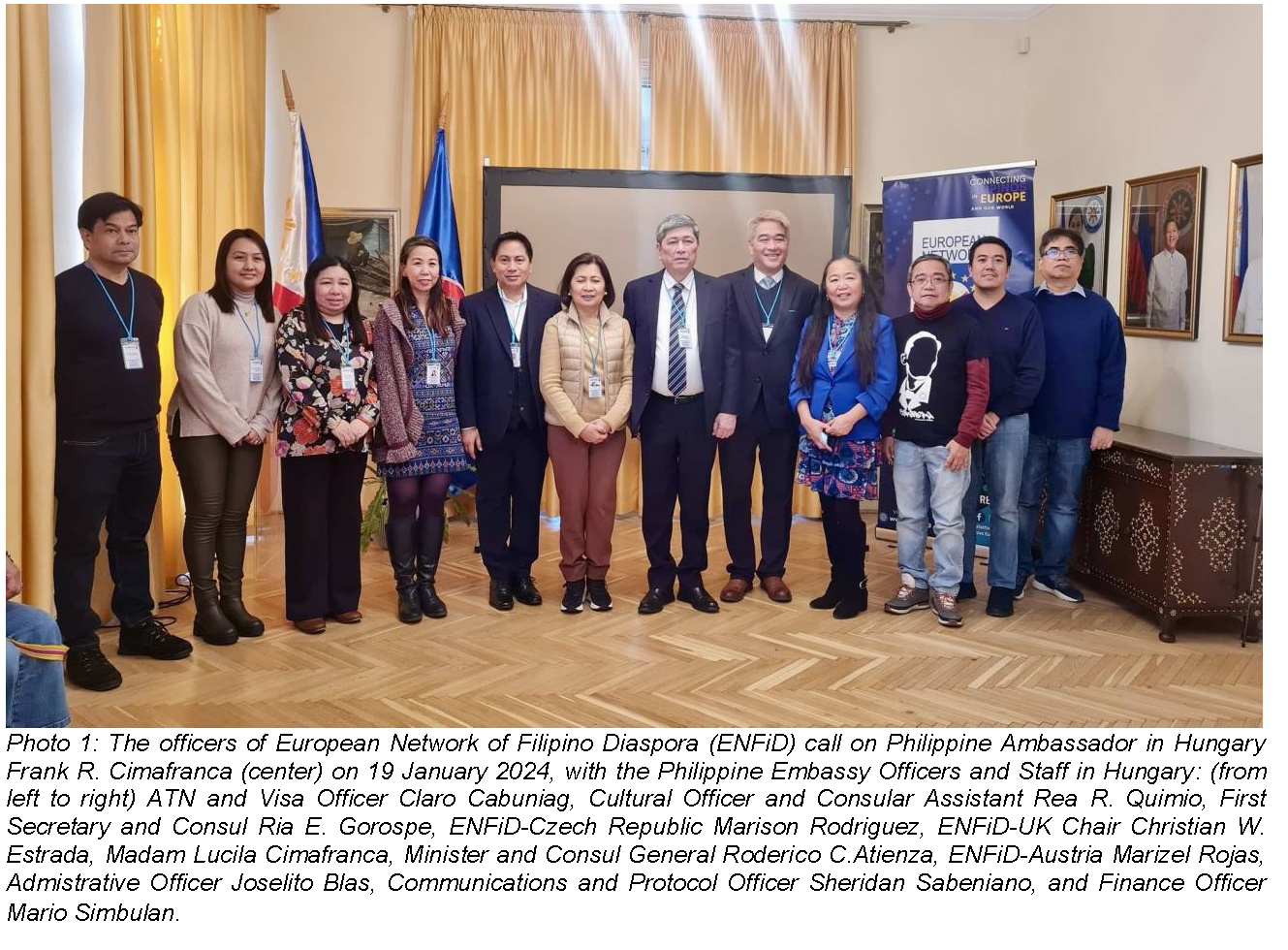 FilCom in HU invited to join European network Page 3