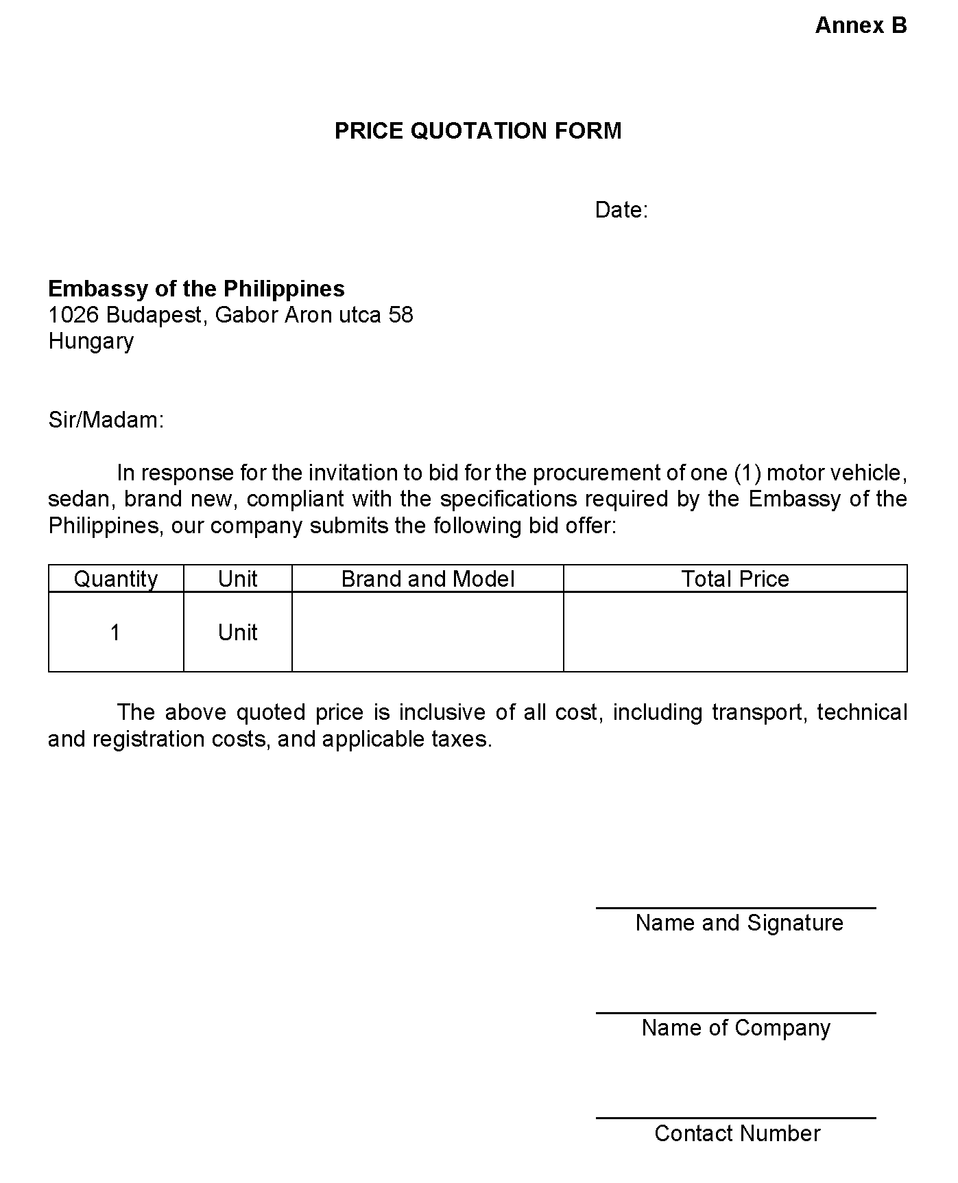 RFQ Brand New Sedan Page 5