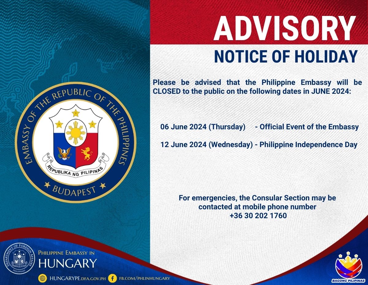 Notice of Holiday June 2024